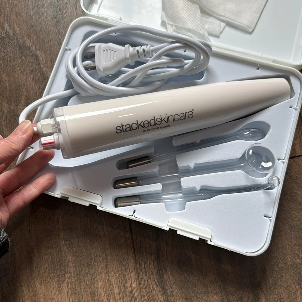 Stacked Skincare High Frequency Acne Device Facial Tool Set